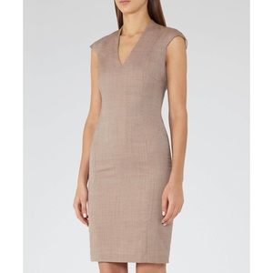 Reiss Turner Dress Burnt Rose Tailored Dress